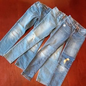 3 pairs of girls Old Navy size 8 jeans